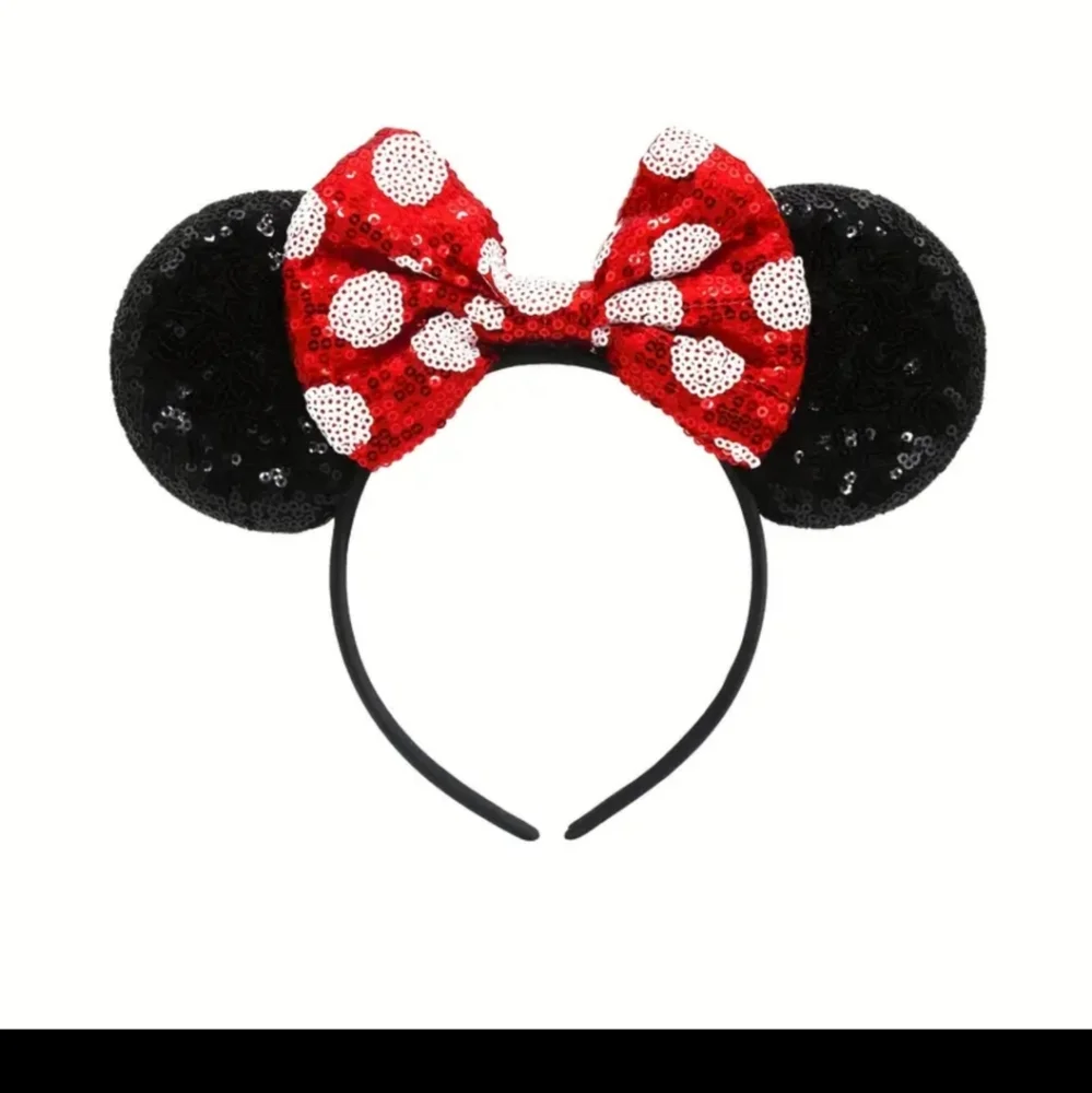 🐭🐭NEW🐭🐭ADORABLE!! MINNI MOUSE EARS Headband in RED